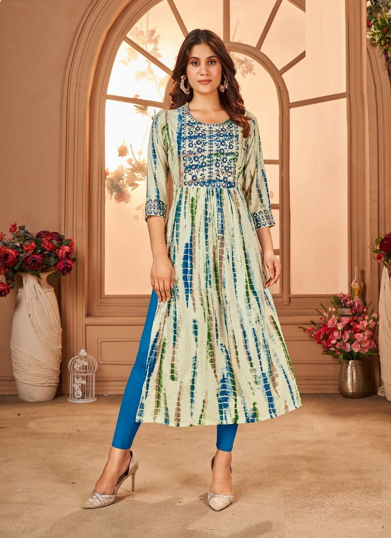 Shibori Vol 3 By Hirwa Nyra Cut Printed Kurtis Catalog
